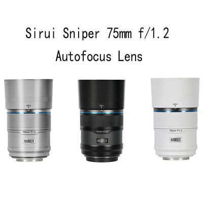 SIRUI Sniper 75mm F1.2 APS-C Auto focus Lens for Nikon Z SIRUI Sniper 75mm F1.2 APS-C Auto focus Lens for Nikon Z