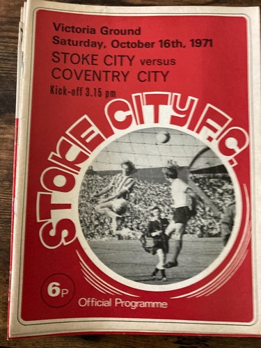 FUSSBALLHÜTTE Stoke City Programme Liga/Pokal Heim Auswärts 60er 70er GRATISVERSAND - Bild 102 von 436