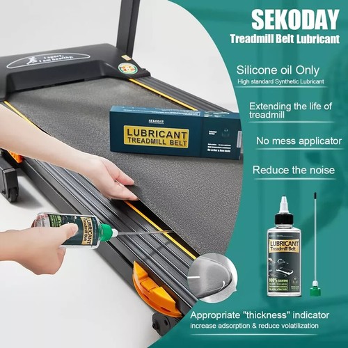Silicone Treadmill Belt Lubricant 4.2oz High Temp Resistant w/ Applicator, Tubes - Picture 2 of 5