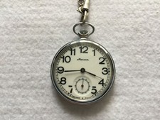 Vintage Russian Made Mechanical Wind Up Pocket Watch