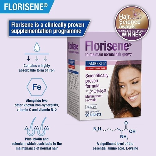 Lamberts Florisene for Women Tablets (270) (3 X 90). BBE 03/2027 - Picture 2 of 3