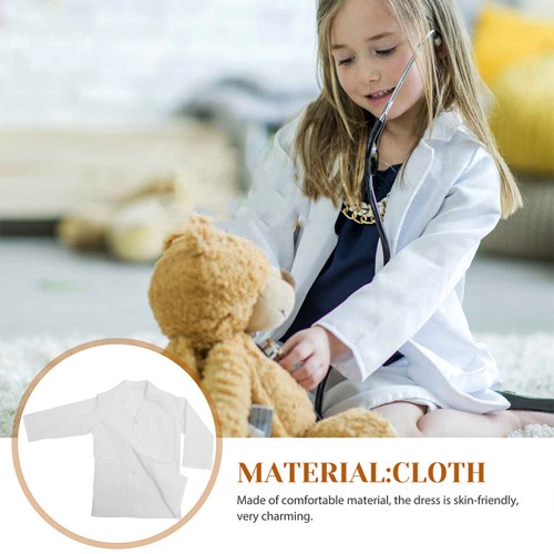 Children's Lab Coat Doctors White Primary School Scientist Childs Jacket - Picture 8 of 12