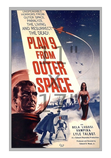 Flying Saucers Are Real Vintage Sci Fi Fantasy Poster