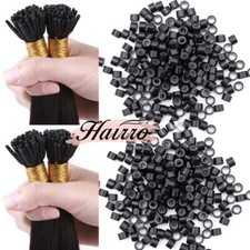 Silicone-Lined Micro Links Rings Silicone for I-Tip Remy Human Hair Extensions