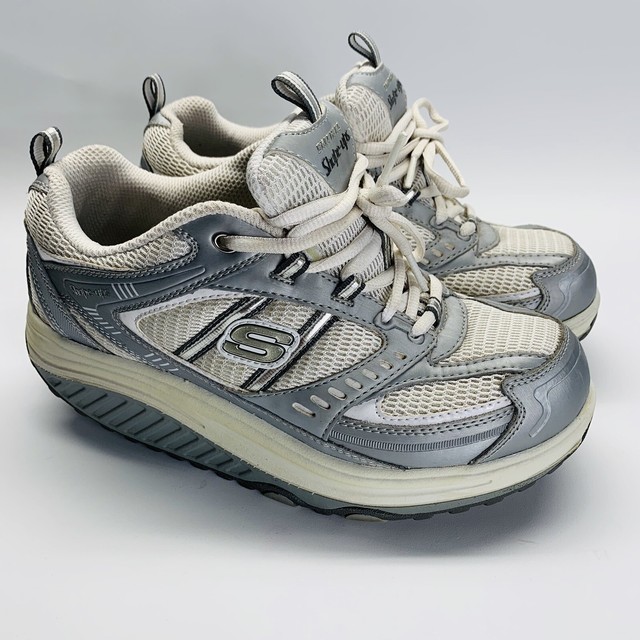 skechers shape ups white