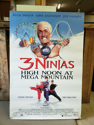 3 Ninjas High Noon At Mega Mountain 1998 Rolled 27x40 Original Movie Poster Ebay