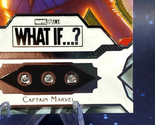 Captain Marvel /5 Black Diamond Stone Relics 2023 Marvel Upper Deck What If SSP - Foto 11 di 15