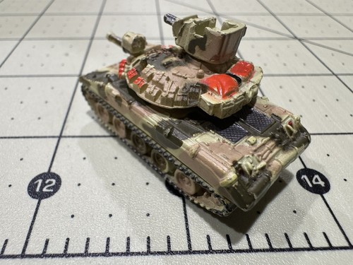 MICRO MACHINES Carro armato militare M551 Sheridan verde marrone mimetico (T19) - Foto 9 di 15