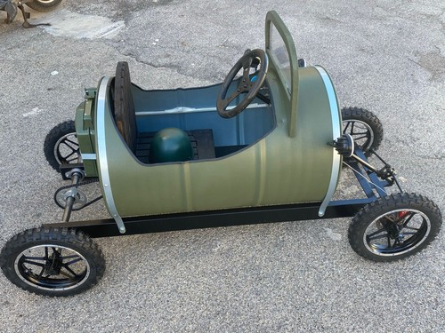 Auto bambino elettrica, costruita interamente a mano, con Motore elettrico - Foto 7 di 15