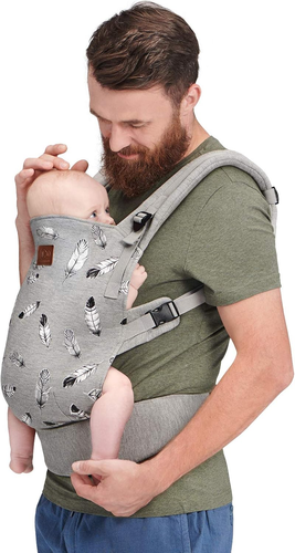 Kinderkraft Marsupio Ergonomico MILO, Leggero, Ventrale E Dorsale, Regolabile, p - Foto 3 di 12