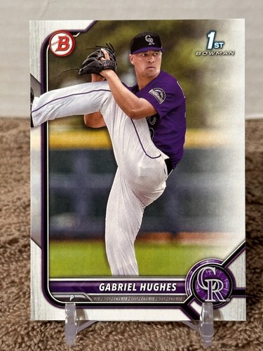 2022 Bowman Draft Paper Gabriel Hughes 1st Bowman Prospect #BD-151 - Picture 1 of 2