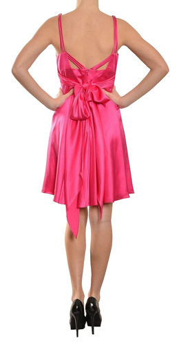 NWOT Marc Bouwer Glamit Teddy Silk Dress Pink Size 10 - Picture 2 of 8