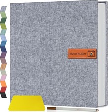 Large Photo Album Self Adhesive 4X6 5X7 8X10 Scrapbook Album DIY Picture Book,Gi