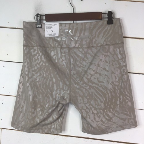 Nuevos pantalones cortos de bicicleta estampados Calvin Klein ropa activa estampado animal roca luna para mujer XL - Imagen 2 de 8