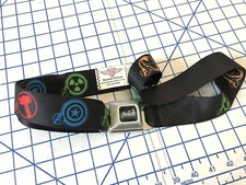 Buckle Down Seatbelt Belt Avengers Iron Man Capitan America Thor Incredible Hulk