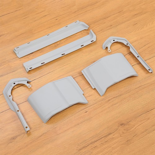 Premium Gray ABS Front Bumper Filler Set For Cadillac Eldorado 1973-74 (6 pcs) - Picture 5 of 22