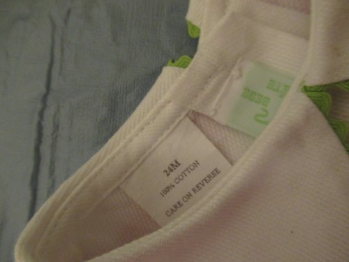 P27 GIrls hand Smocked By Collection Bebe Size 24 Month Pink and white Dress - 第 9/10 張圖片