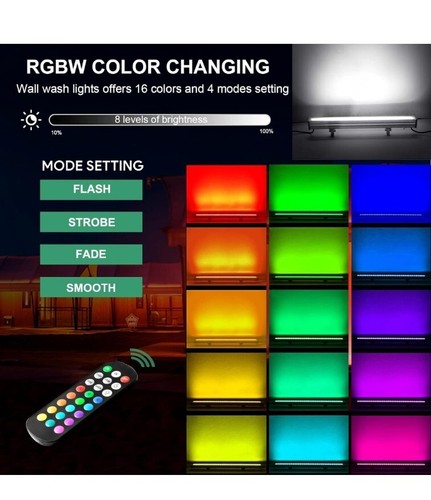 Landscapestation LS-144W-RGBW- BLACK Linkable LED Wall Washer Light NEW - Picture 3 of 6