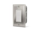 Infratech 14-4400 Simple On Off Switch with Gang Box and Stainless Steel PLATE 