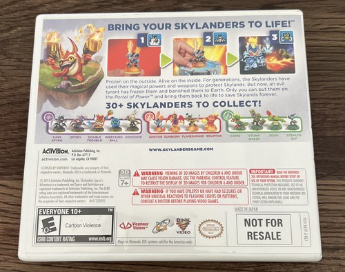 Skylanders Spyro's Adventure Completo con Manual Nintendo 3DS Probado Auténtico - Imagen 4 de 13