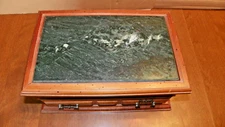 montgomery ward jewerly box w/ green marble top