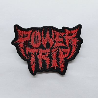 Power Trip Red Logo  EMBROIDERED  PATCH