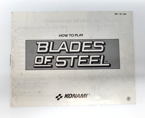 Blades of Steel Nintendo NES Instruction Manual NES-VS-USA - Picture 1 of 3