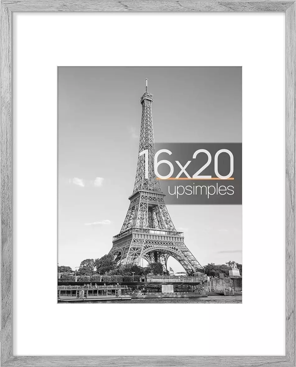  Yaetm 16x20 Picture Frame Matted to 11x14 Set of 4