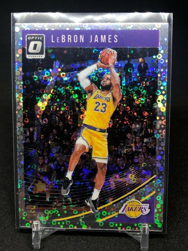 2018-19 Donruss Optic Fast Break Disco Prizm #94 LeBron James 1st Lakers Optic - Picture 1 of 5