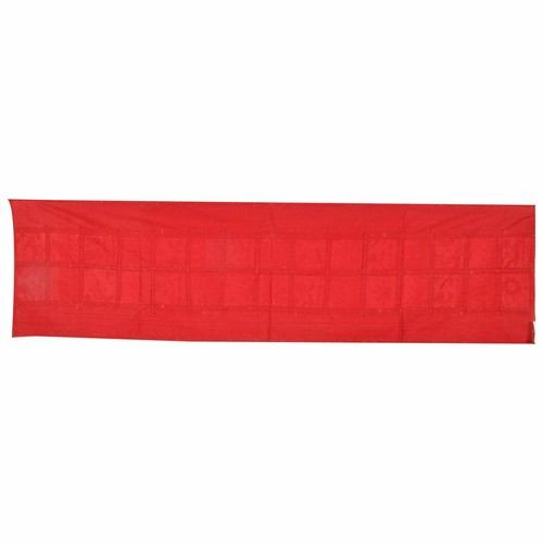 Khambadiya Embroidery Sari Patch Work Decor Table Cloth 40x150 cm Table Runner - Picture 9 of 12