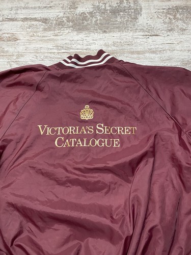 Vintage Victorias Secret Varsity Jacket Adult XL Red Snap Up Catalogue USA 80s - Picture 11 of 11