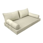 |SLIPCOVER ONLY|S2 Daybed Mattress Bolster Backrest Covers Piped Trim Crib AD005