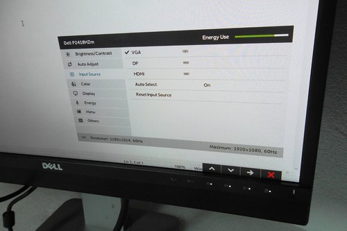 Dell P2418HZm 24" IPS LED Monitor 1080p HD USB 3.0 VGA HDMI Speakers Mic Webcam - Picture 8 of 13