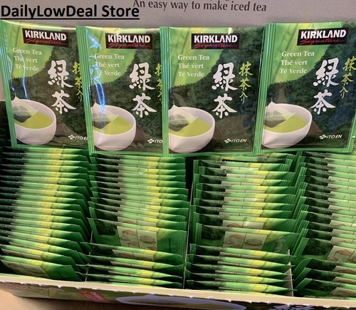 Kirkland Japanese Green Tea PICK 10, 50, OR 100 Individually Sealed Tea Bags - Picture 2 of 12