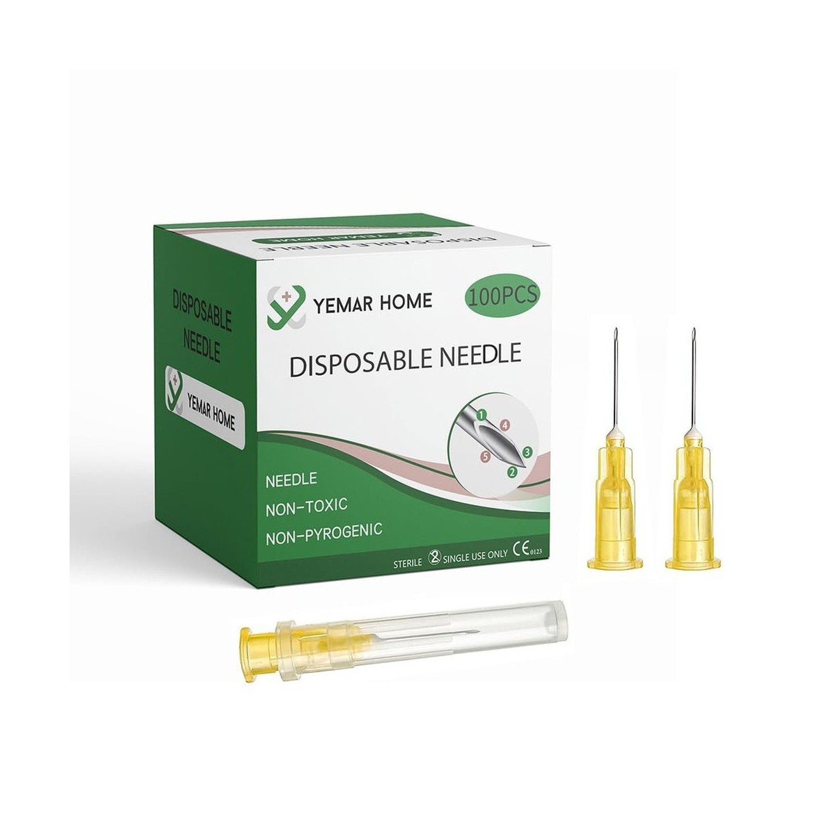 25g x 5/8 Needles (100Pack) 25 Gauge 5/8 Inch Needle for Lab 25g x 5/8 Needles (100Pack) 25 Gauge 5/8 Inch Needle for Lab