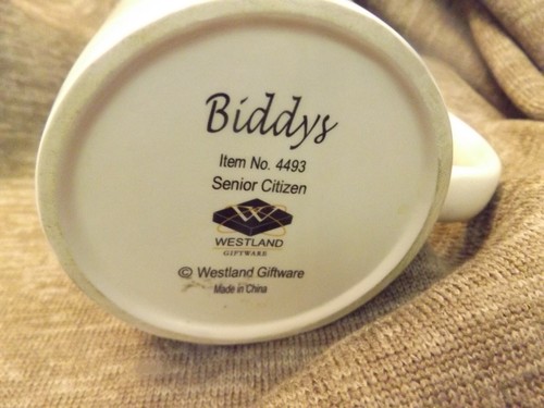 Westland giftware Biddys Item No.4493 Senior citizen coffee mug denture - Picture 11 of 12