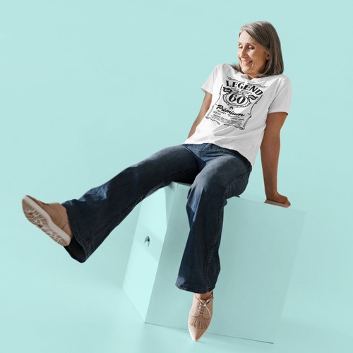 60. Geburtstag Geschenke für ihre Frauen 60 Jahre lustiges T-Shirt Ihr Geburtstag T-Shirt - Bild 8 von 13