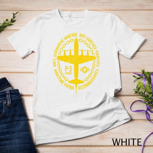 Camiseta P-3 Orion Anti-Submarina Guerra Patrulla Naval Avión Unisex - Imagen 14 de 15
