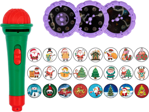Christmas Flashlight Projector Toys for Kids with 24 Christmas Different Image P - Picture 10 of 12