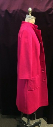 Vintage 1960s Fuchsia 2pc Suit: Coat and Dress by Rona Jackie O' Style - Picture 7 of 11