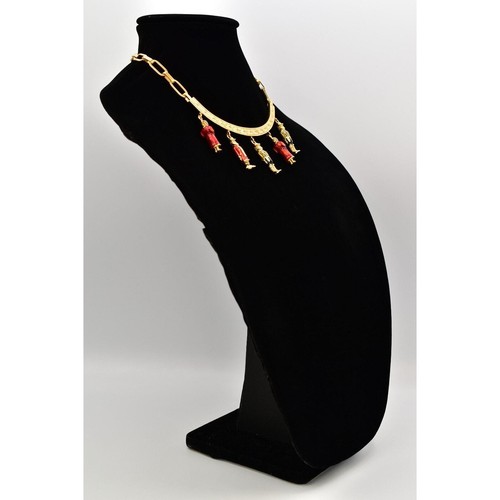 Karl Lagerfeld Vintage Bettelkette Bulgarisch Gebürstet Gold Signiert RAR Bin6B - Bild 4 von 12