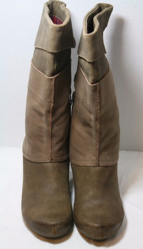 OTBT SHOES ROSWELL BOOTS MUD LEATHER 8.5 MID CALF ROUND TOE $225 - Picture 4 of 9