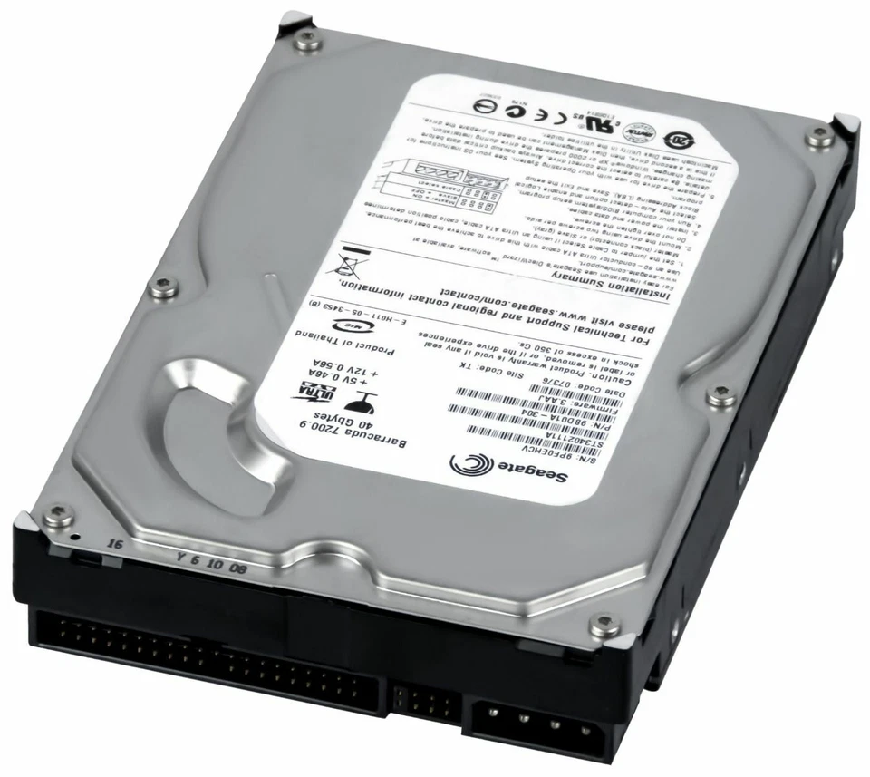 Hard Drive Seagate barracuda 7200.9 40GB ST3402111A 2MB Pata Ata Ide 3.5 " Inch - Image 2 of 3