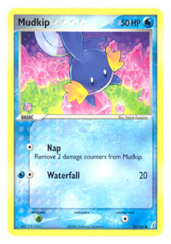 Pokemon - Mudkip - 58/100 - Common - EX Crystal Guardians - NM