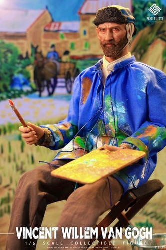 PRESENT TOYS PT-sp29 1/6 Vincent Willem Van Gogh Collectible Action Figure - Picture 4 of 11