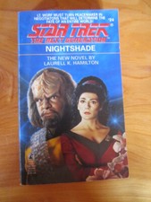 BOOK S/C STAR TREK THE NEXT GENERATION NIGHTSHADE  #24   1992 GREAT  ***