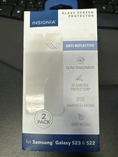Insignia Glass Screen Protector for Samsung Galaxy S23 and S22 (2-Pack) Clear