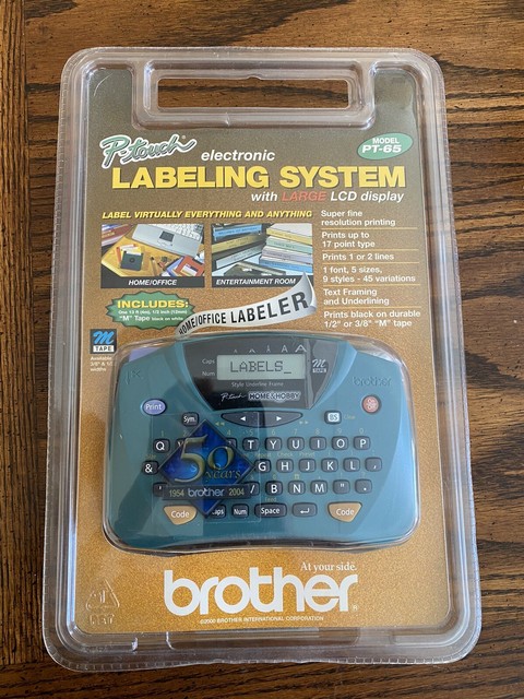 brother pt-65 p-touch home and hobby labeler with lcd screen price