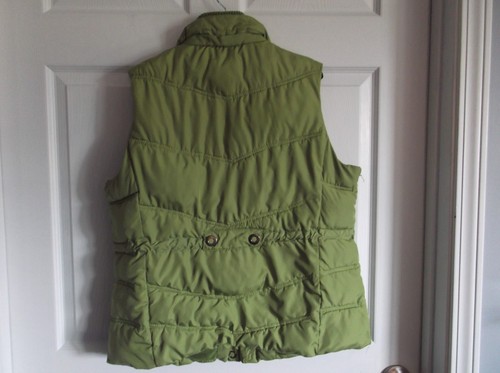 EUC Faded Glory lime green puffer vest Womens largesee description - - Picture 4 of 5