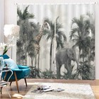 Cooking Pure Copper 3D Curtain Blockout Photo Printing Curtains Drape Fabric